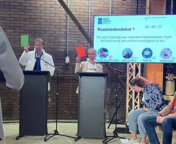 Sportdebat: Peter Pot in actie